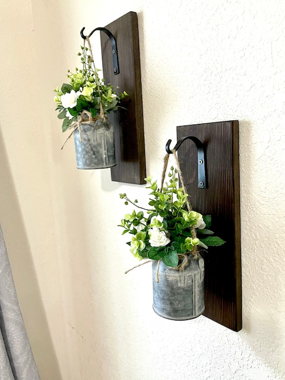 Galvanized shop wall sconce