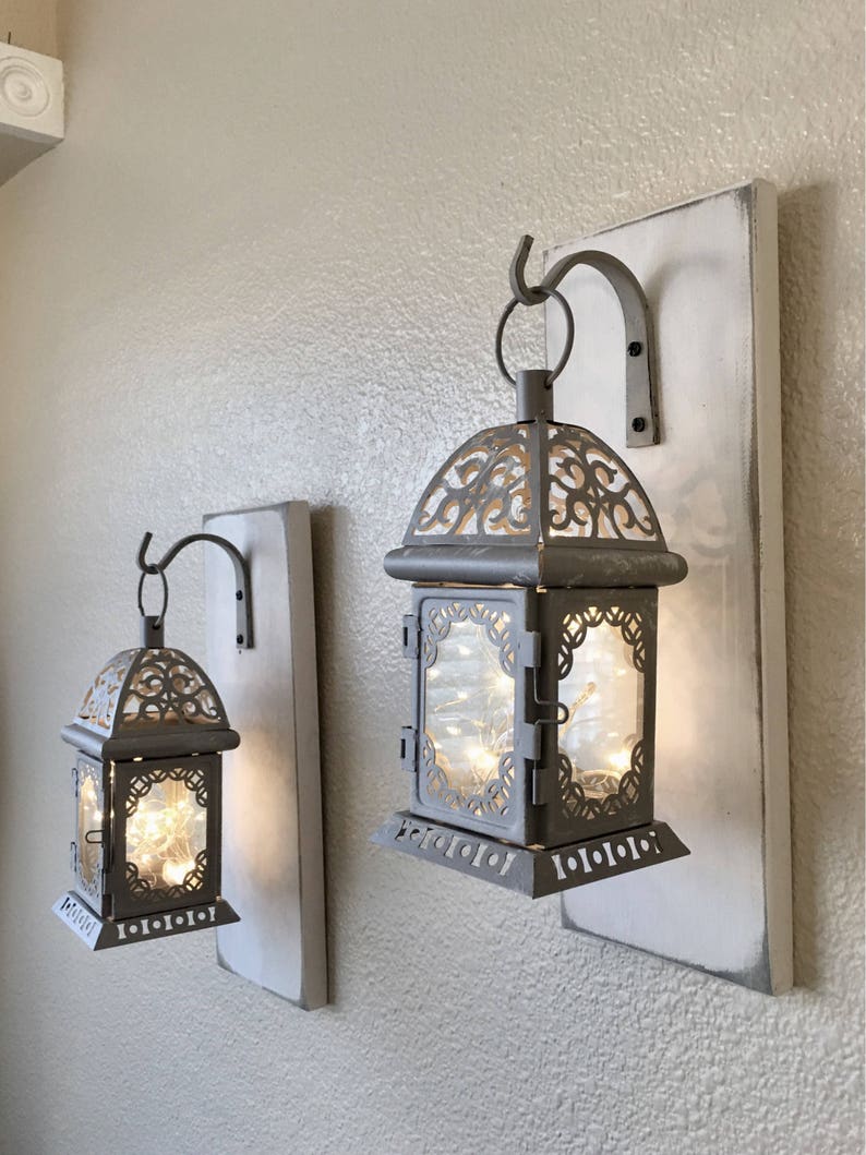 LanterneEnsemble Avec Lanterne FermeAppliquesNoirLanternesBois MuralesDécoration Murale Suspension Applique De Appliques Gris H9E2IWD