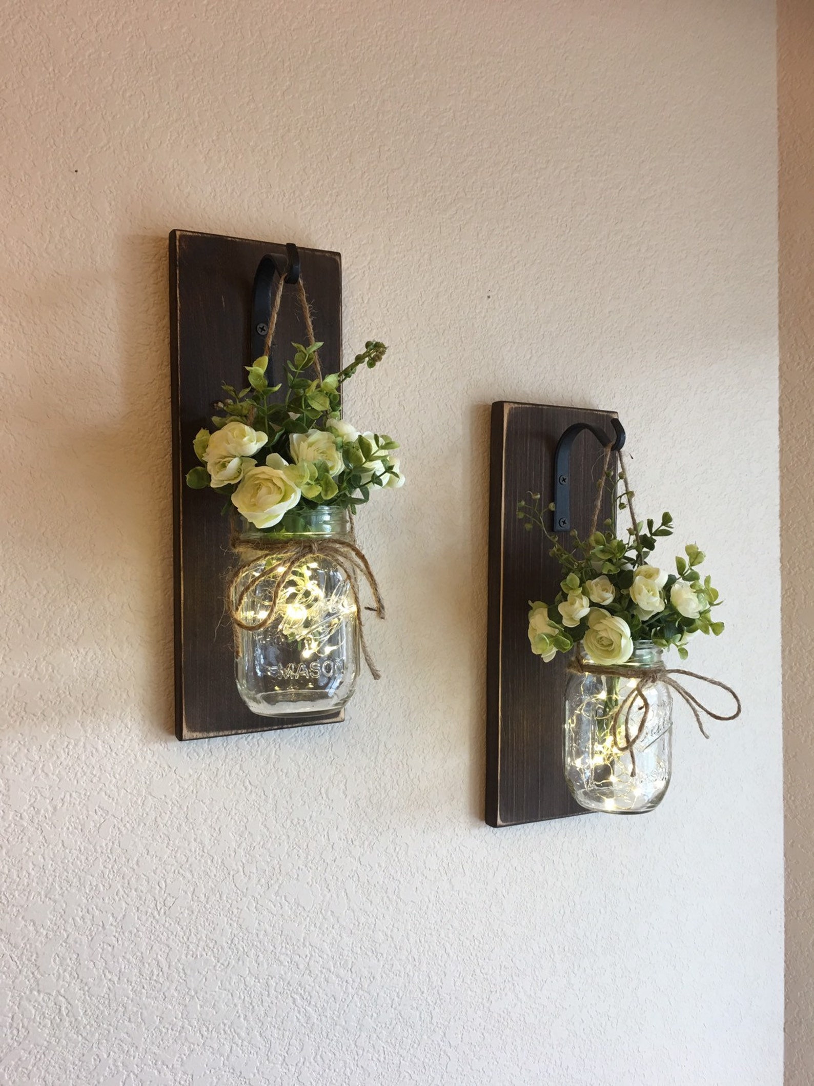 Rustic Mason Jar SconceMason Jar Decor Home Decor Mason Jar | Etsy