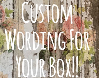 Add a word or phrase to your box!