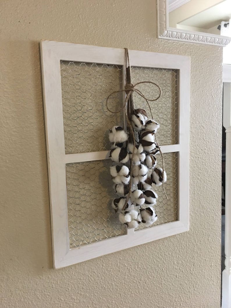 Chicken Wire Window Frame Chicken Wire Decor Farmhouse Wall Etsy