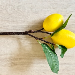 Add on Farmhouse Lemon Floral Spray, Lemon Decor, Faux Lemon Spray, Lemon Picks, Faux Lemon Add on!!