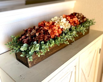 Fall Floral Arrangement, Rustic Farmhouse Fall Table Decor, Mantle Centerpieces, Dining Room Centerpiece, Thanksgiving Floral Arrangements