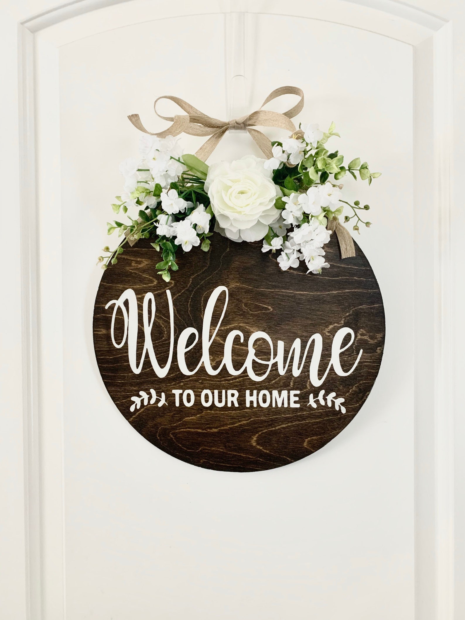 Farmhouse Door Hanger Door Sign Spring Front Door Etsy