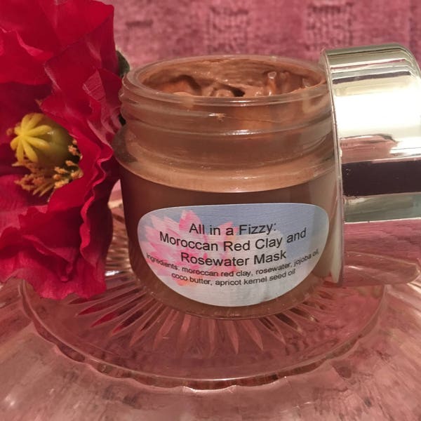 Moroccan Red Clay and Rosewater Face Mask