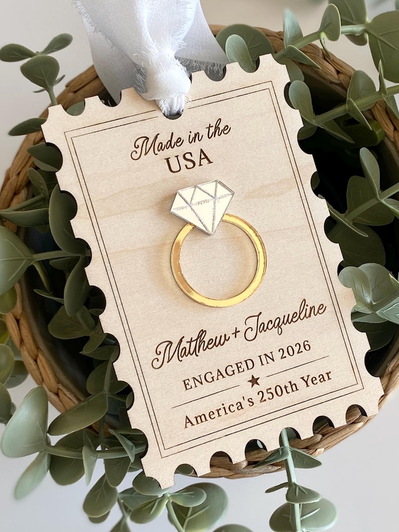 Personalized Engagemen Ornament | Engaged in 2026 Christmas Ornament ...