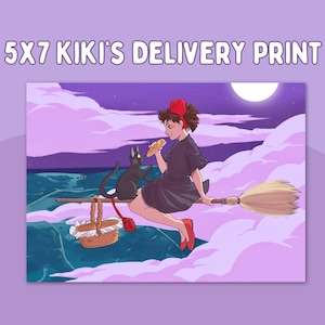 Kiki&#39;s Delivery 5x7 inch print