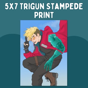 Trigun Stampede Vash 5x7 inch print