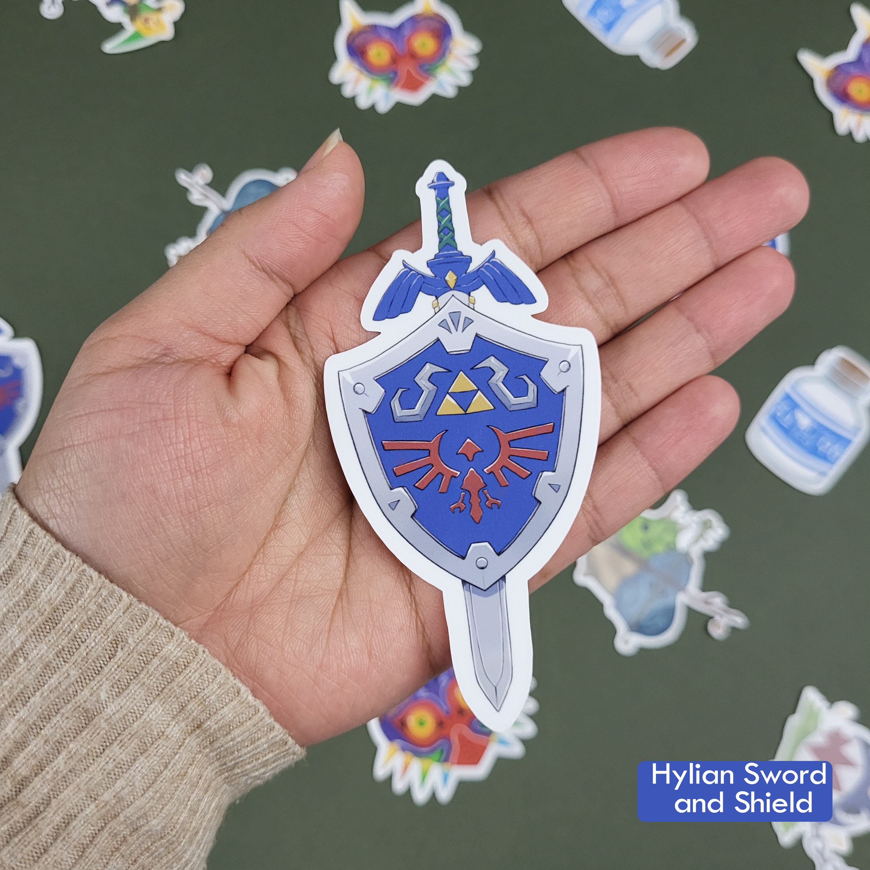 Legend of Zelda Stickers | Majoras Mask | Master Sword & Hylian Shield ...