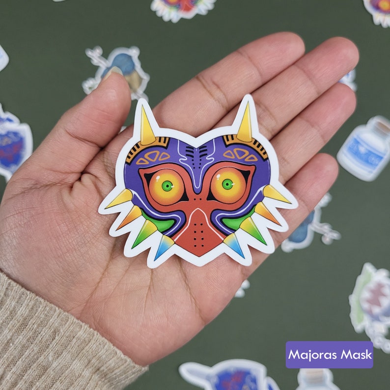 Legend of Zelda Stickers | Majoras Mask | Master Sword & Hylian Shield ...