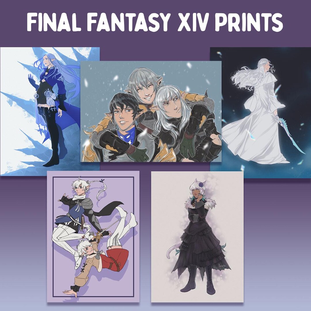 Final Fantasy XIV 5x7 Inch Variety Prints | Alphinaud | Alisaie
