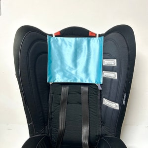 100% Pure Mulberry silk baby car or booster seat headrest cover, silk stroller liner rocking chair hair protector & laundry bag