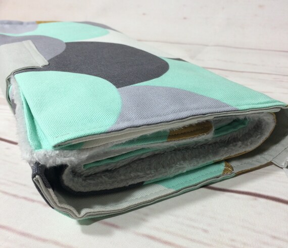 pink and gold diaper bag