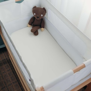 100% Mulberry silk 22 momme fitted sheet for the Snoo smart sleeper, Boori, Dream on me Karley, change table - made in Australia