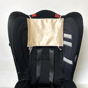100% Pure Mulberry silk baby car seat headrest cover, silk stroller liner, rocking chair hair protector