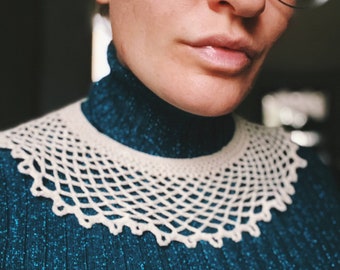 PDF Download: Lacy Crocheted RBG Collar