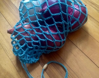 PDF Instant Download . Crocheted Reusable Produce Bag . Crochet Pattern