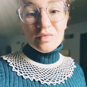 PDF Download: Lacy Crocheted RBG Collar image 5