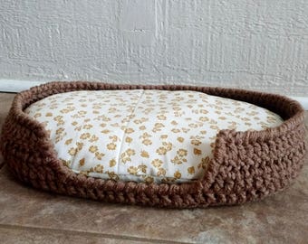 Crocheted Cat Bed . PDF Instant Download