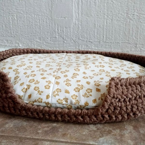 Crocheted Cat Bed . PDF Instant Download