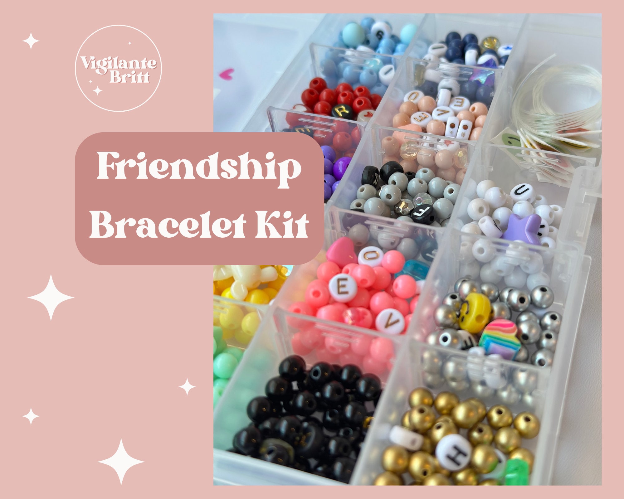 Make the Friendship Bracelets Kit for TS the Eras Tour/beaded  Bracelets/eras Tour Accessories/taylor Swift Album Jewelry Kit 