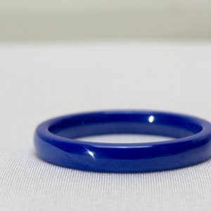 simple blue ring, blue ceramic stacking ring, SIZES 4, 5, 6, 7, 8, 9, 10, 3mm blue ring, friendship rings, thumb ring, pinky ring