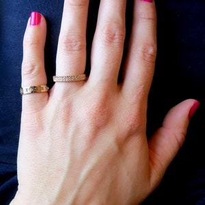 SALE! Roman Numeral Ring, Roman Number Stackable Rings, Cut Out ...