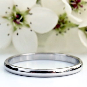 SALE! Simple SILVER, Gold, or Rose Gold, Thin Stacking Ring, SIZES 5, 6, 7, 8, 9, 10, 2mm Stainless Steel Ring, Thumb Ring, Pinky Ring