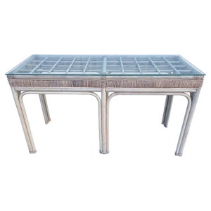 Palm Beach Rattan and Wicker Sofa Table