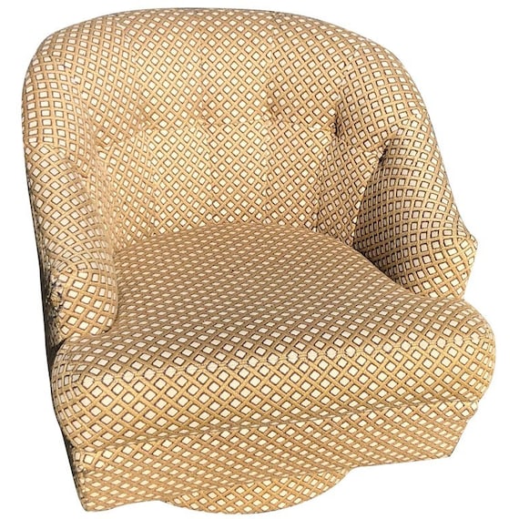Barrel Back Swivel Club Chair With Ottoman By Directional Image 0