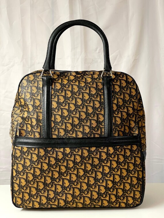 Buy Rare Early Vintage Christian Dior Monogrammed Bowling Bag Online in India Etsy