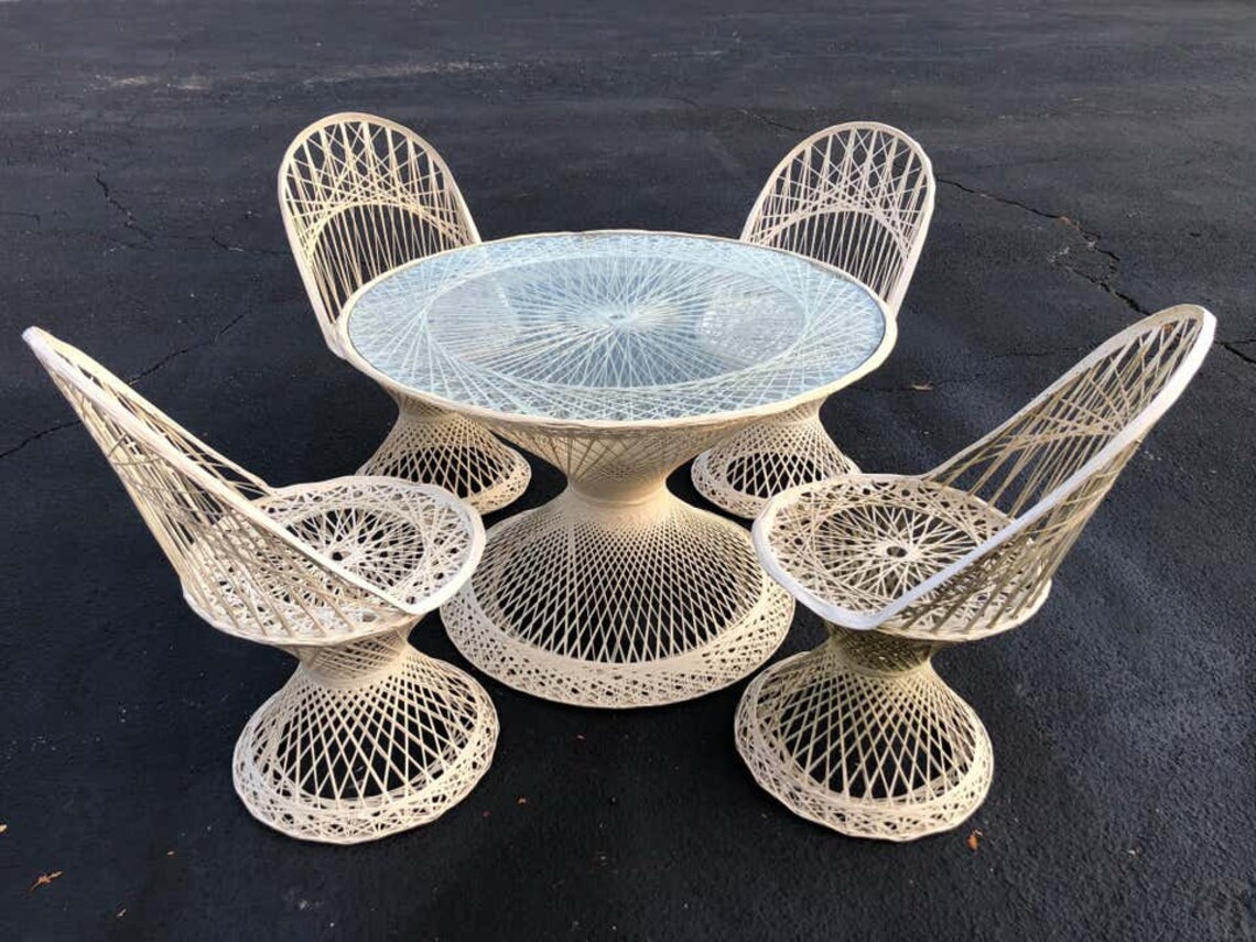 1960s Spun Fiberglass Patio Set by Russell Woodard Etsy
