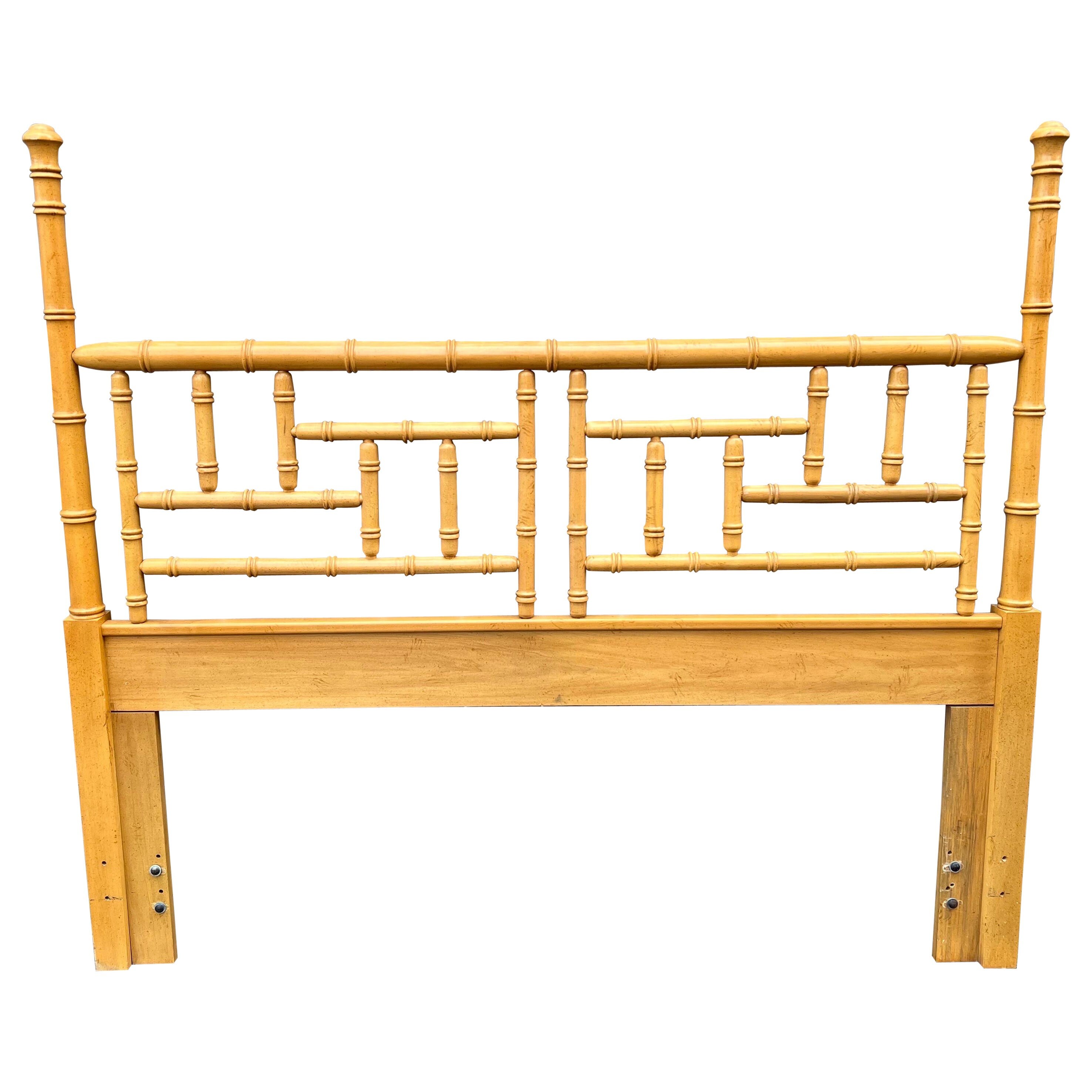 Faux bamboo headboard queen deals