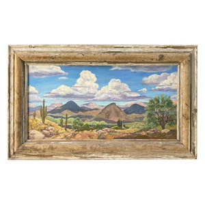 Large Signed Southwestern Landscape Painting