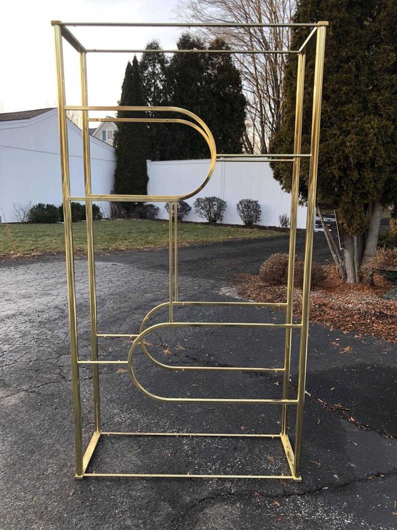 Design Institute of America Brass Etagere