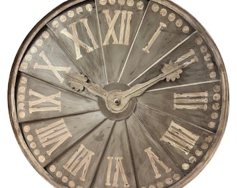 Large Decorative Metal Wall Clock