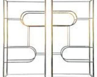 Design Institute of America Brass Etageres
