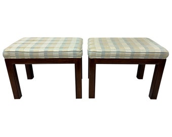 SOLD-Pair of Drexel Heritage Ottomans or Stools