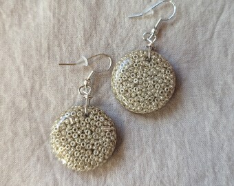 Unique resin dangle earrings / statement earrings / resin dangly earrings / colorful earrings / women jewelry gift / earrings handmade