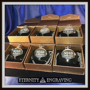 Groomsmen gift - 6 engraved pocket watches - Vintage personalized watch in gift box - Custom engraved gift - Wedding gifts for him