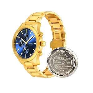 ETERNITY CHRONOMETRIC NAVIGATOR™ Personalized Luxury Men's watch. Engraved back cover, Comes with gift box & adjustment tool. Wedding gifts image 9