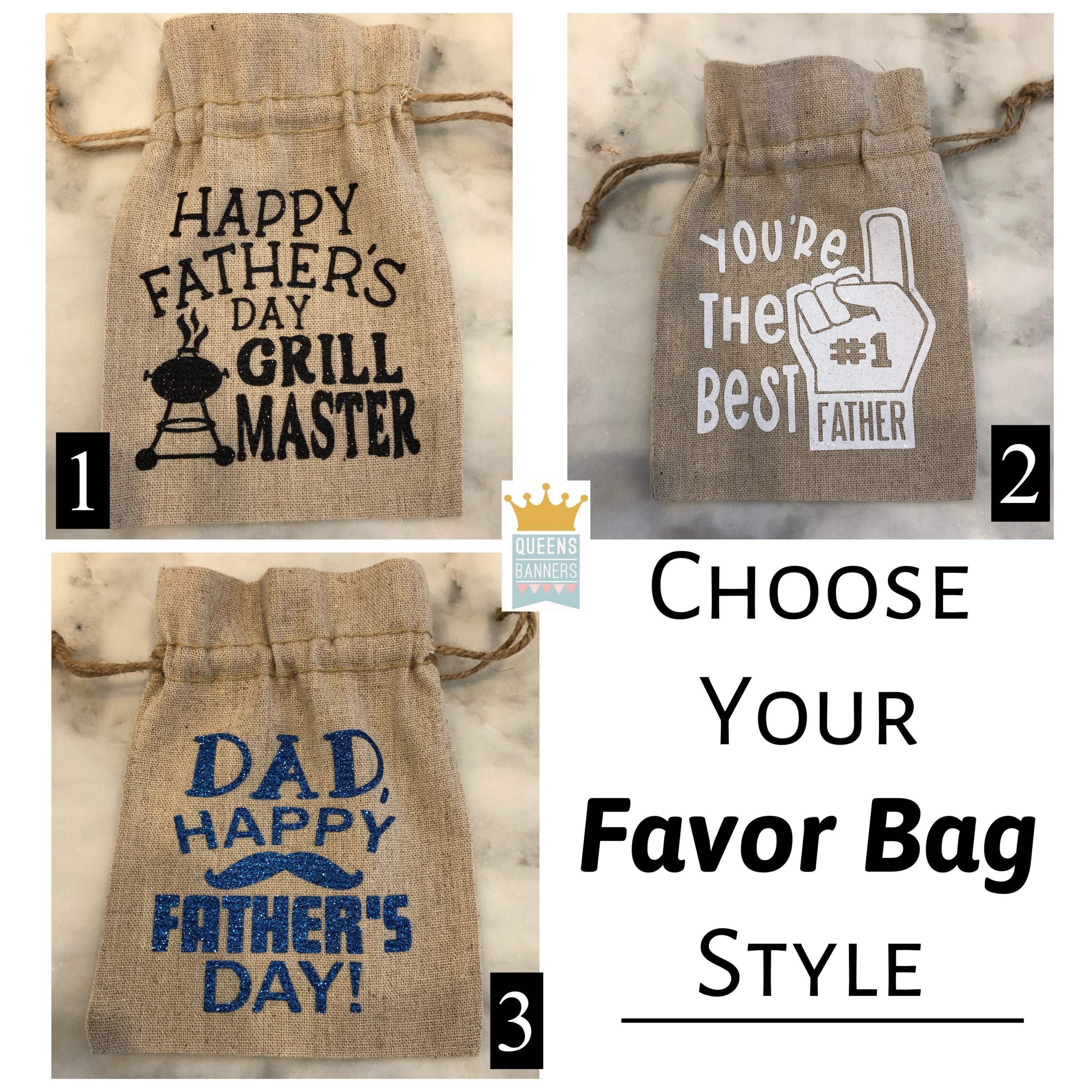Father's Day Favor Bag Father's Day Gift Idea Best Etsy