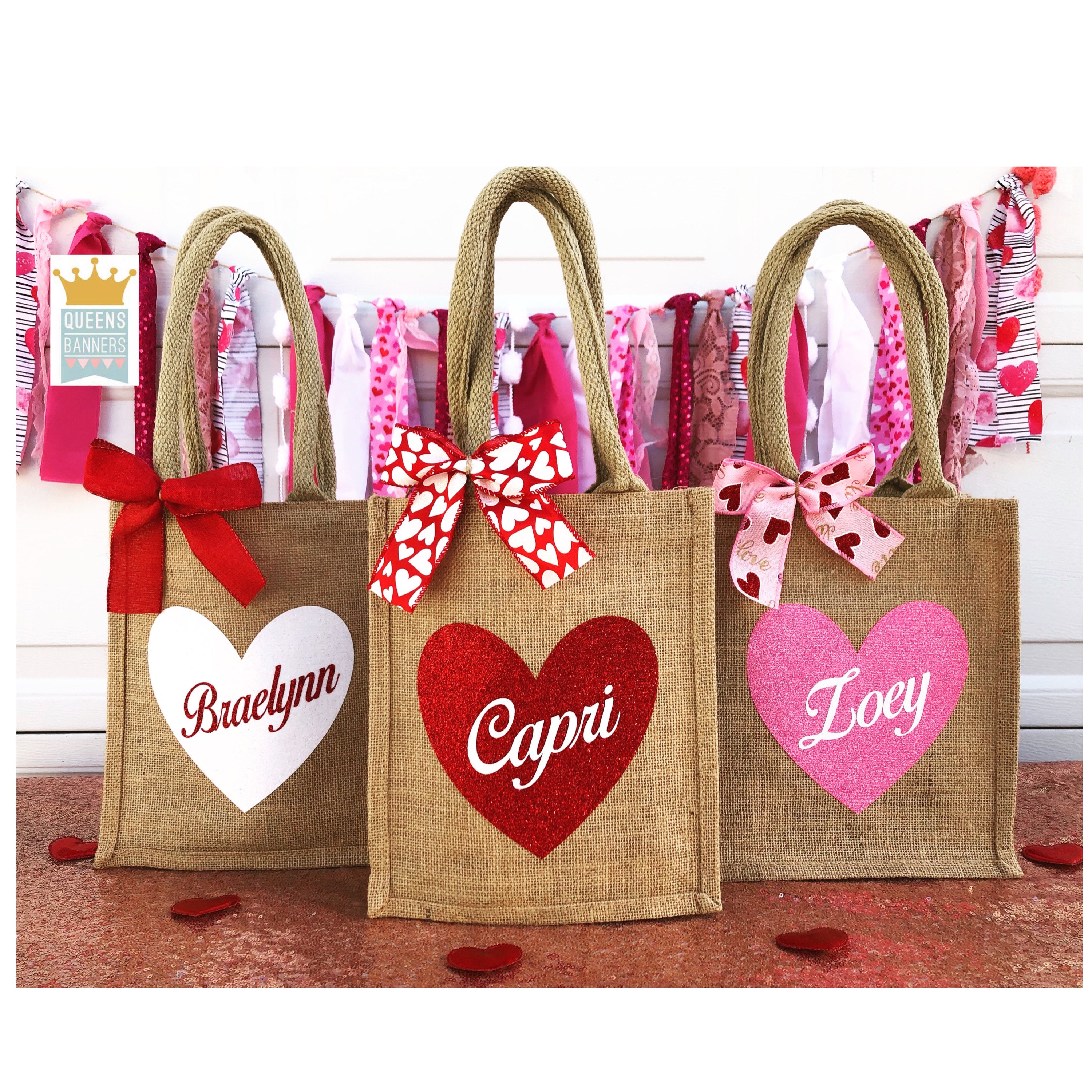 Borsa In Juta E Cotone Trauzeugin Mit Herz – Shopper Da 21 Litri Per Spesa, Spiaggia E Regalo