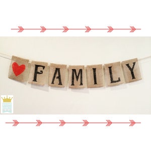 Familien Banner, Familien Banner, Familien Reunion Banner, Familien Reunion Zeichen, Familien Bilder, Sackleinen Banner, neues Zuhause, Familien Dekor
