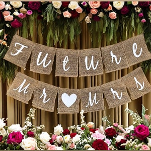 Future Mr and Mrs Banner, Wedding Banner, Bridal Shower Banner, Bridal Shower Decor, Wedding Decor, Engagement Banner