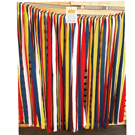 Birthday Fabric Garland Backdrop, Wedding Fabric Backdrop, Fabric Garland, Curious George Birthday decor, Birthday Fabric garland