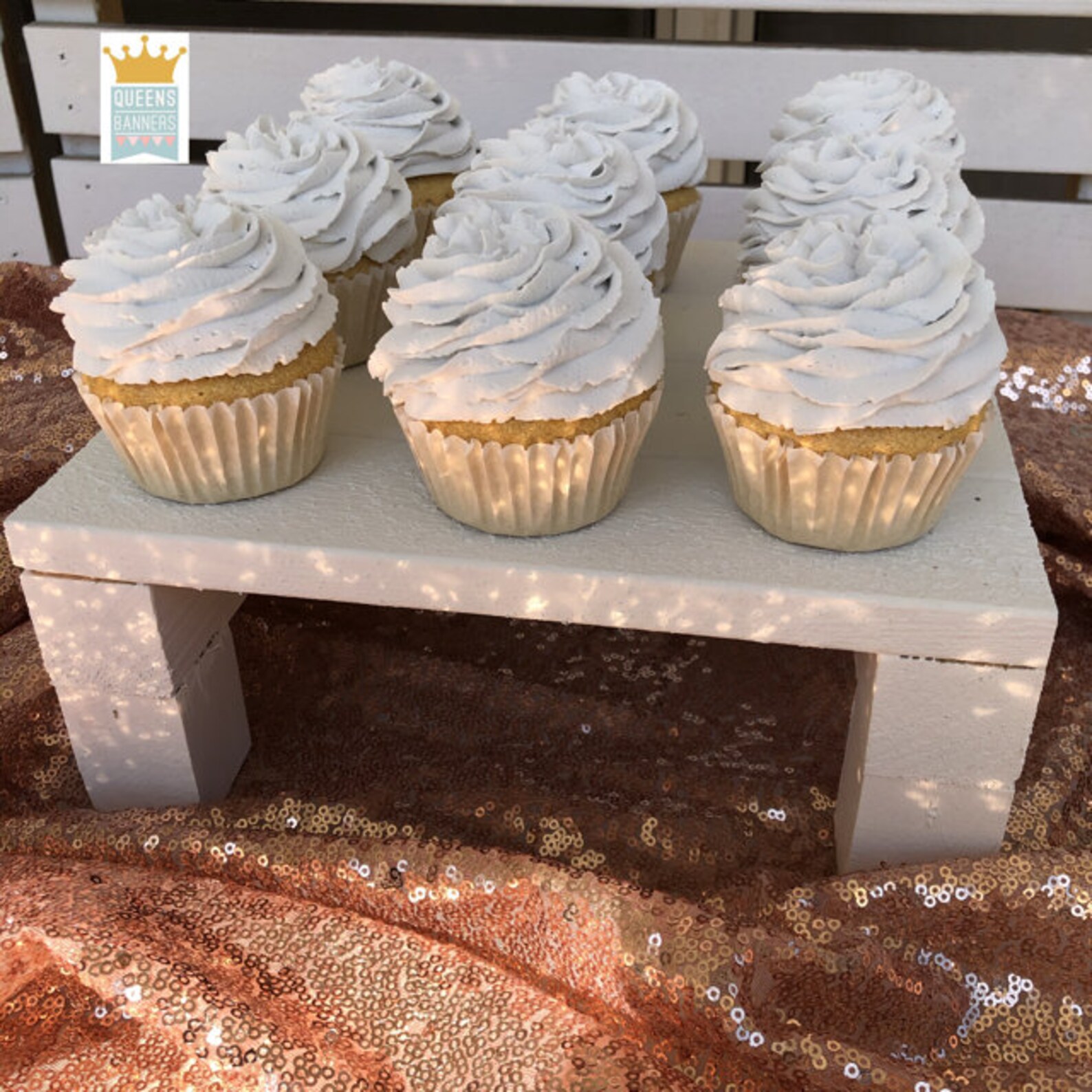 Wood Cake Stands White Wood Riser Rustic Riser Rustic | Etsy