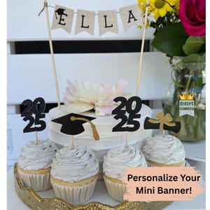 Personalize Graduation Banner, Graduation Banner, Graduation Cake Topper, Graduation decor, Class of 2025 banner