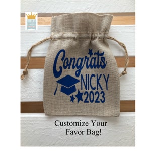 Class of 2025 favor bag, 2024 Graduation gift, 2025 Favor Bags, Graduation favor bag, Party favor bag, Graduation Party, Grad Party decor