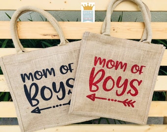 Mom of Boys, Mother's Day gifts, Mom Tote, Boy Mom Tote, Boy Mom Gift